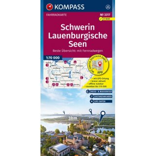 FK 3317 Schwerin, Lauenburgische Seen 1:70.000