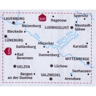 FK 3321 Elbe, Wendland, Westliche Prignitz 1:70.000