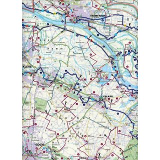 FK 3323 Niederrhein, Kleve, Wesel, Krefeld, M�nchengladbach, Viersen 1:70.000