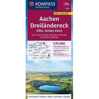 FK 3324 Aachen, Dreilndereck, Eifel, Hohes Venn 1:70.000