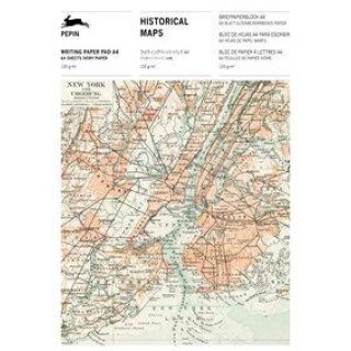 Briefpapierblock - Historical Maps - DIN A4