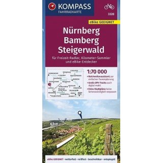 FK 3328 Nrnberg, Bamberg, Steigerwald 1:70.000