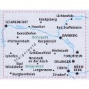 FK 3328 N&uuml;rnberg, Bamberg, Steigerwald 1:70.000