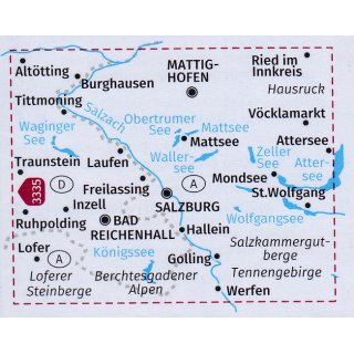 FK 3336 Berchtesgadener Land, Salzburg 1:70.000