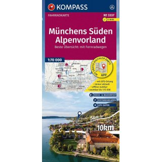 FK 3337 Münchens Süden, Alpenvorland 1:70.000