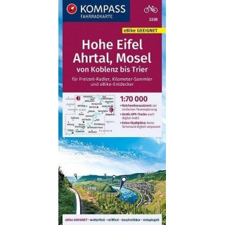 FK 3338 Hohe Eifel, Ahrtal, Mosel 1:70.000