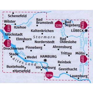 FK 3341 Hamburg, Lbeck 1:70.000