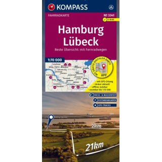 FK 3341 Hamburg, Lübeck 1:70.000