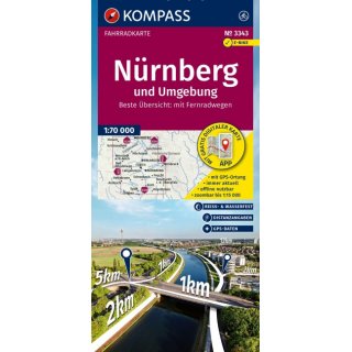 FK 3343 Nrnberg und Umgebung 1:70.000
