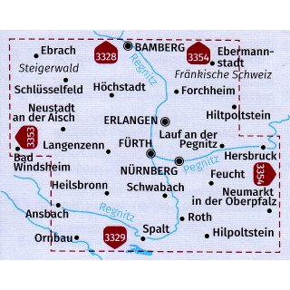 FK 3343 Nrnberg und Umgebung 1:70.000