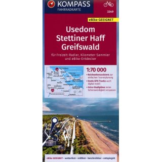 FK 3349 Usedom, Stettiner Haff, Greifswald 1:70.000