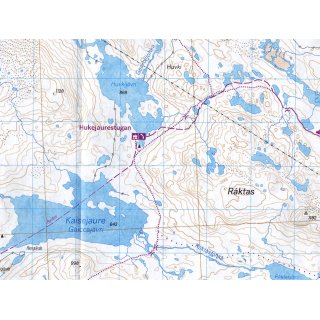 Kungsleden 2: Nikkaluokta, Ritsem & Vakkotavare 1:50.000