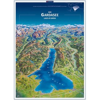 Gardasee Panorama-Poster