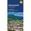 Schwarzwald Karlsruhe bis Zürich 1:150.000
