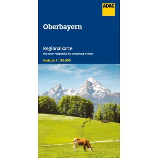 Oberbayern, Mnchen, Augsburg, Innsbruck 1:150.000