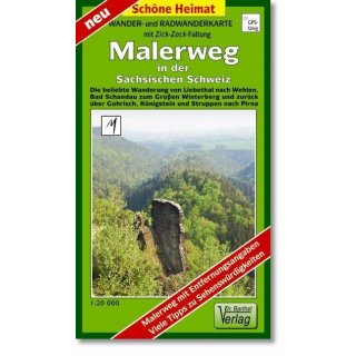 204 Malerweg in der Schsischen Schweiz 1:20000