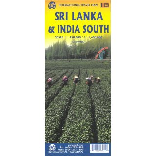 Sri Lanka & South India 1:450.000