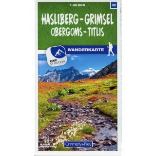 32 Hasliberg - Grimsel Obergoms 1:40 000