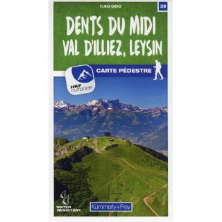 39 Dents du Midi, Val dIlliez, Leysin 1:40 000