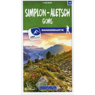 42 Simplon - Aletsch Goms 1:40 000