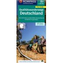 KOMPASS Fernwegekarte Qualitätswanderwege Deutschland