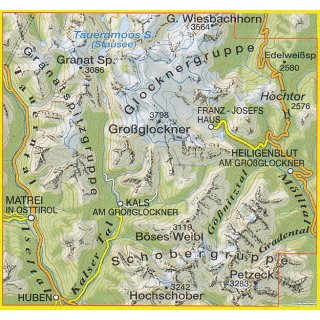 076 Glocknergruppe - Matrei - Kals - Heiligenblut 1:25.000