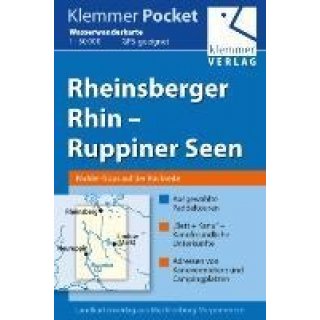 402 Wasserwanderkarte Rheinsberger Rhin &ndash; Ruppiner Seen 1 : 50 000