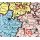 Deutschland 1946 - Besatzungszonenkarte mit neuen Postleitgebieten und Postleitzahlen