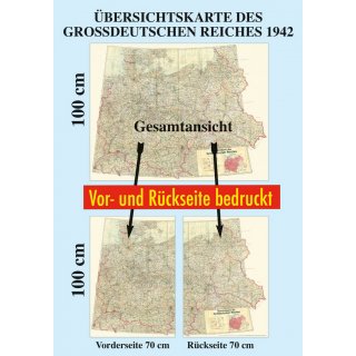 Deutschland. bersichtskarte des Grodeutschen Reiches - Dezember 1942