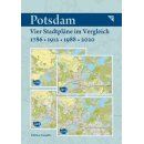 Potsdam &ndash; Vier Stadtpläne im Vergleich 