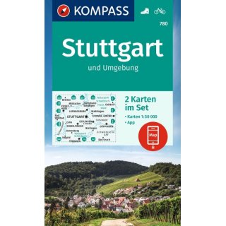 WK  780 Stuttgart und Umgebung 1:50 000