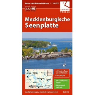 Mecklenburgische Seenplatte 1 : 100 000