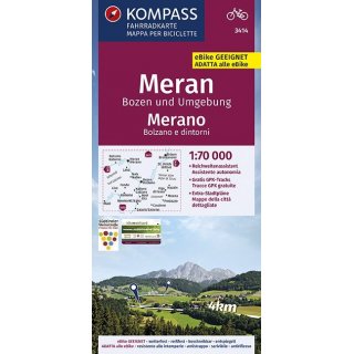 Meran, Bozen und Umgebung 1:70.000