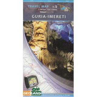 Guria - Imereti - Travel Map 1:200 000
