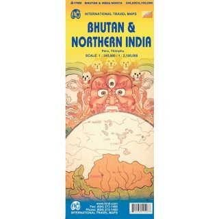 Bhutan & Northern India 1:1,300 000/ 1 : 350 000