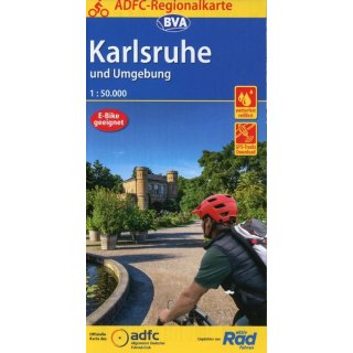 ADFC Regionalkarte Karlsruhe und Umgebung,1:50.000
