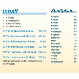 Brckenradweg Osnabrck-Bremen 1:50.000