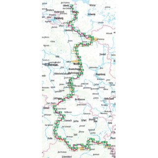 Europa-Radweg Eiserner Vorhang 3 Deutsch-Deutscher Radweg 1:85.000