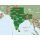 Indien - Bangladesch - Bhutan - Nepal Sri Lanka - Malediven 1:2.000.000