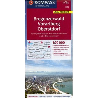 Bregenzerwald, Vorarlberg, Oberstdorf 1:70.000
