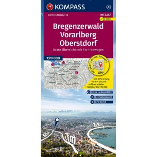 Bregenzerwald, Vorarlberg, Oberstdorf 1:70.000