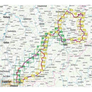 Bahnradweg Hessen 1:50.000