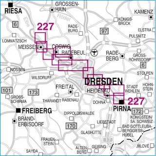227 Schsischer Weinwanderweg 1:20 000