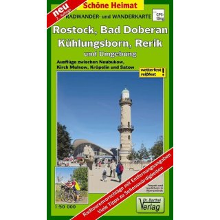 188 Hansestadt Rostock, Kühlungsborn, Bad Doberan, Rerik und Umgebung 1:50.000