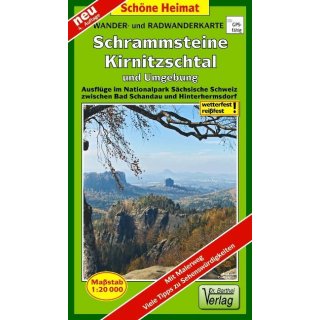 198 Schrammsteine, Kirnitzschtal und Umgebung 1:20.000