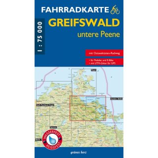 Greifswald, untere Peene 1:75.000