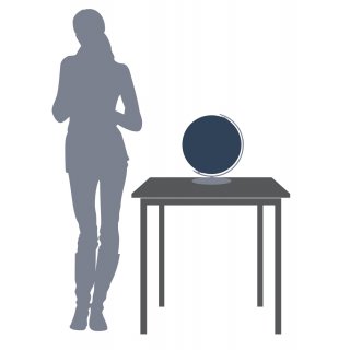 DUO ALBA Leuchtglobus mit Swarovski Zirconias -  34 cm