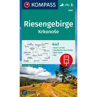 Kompass Wanderkarte Riesengebirge