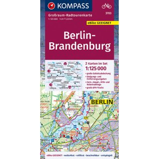 Gro&szlig;raumkarte Berlin - Brandenburg