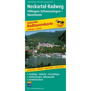 Leporello Neckartal - Radweg